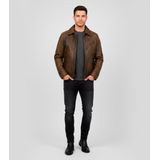 Blauer - Selwyn - Leren Jasje - Bruin - Slanke Pasvorm