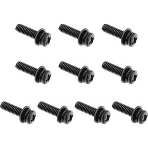 10 Sets M4 14mm Kruis Montage Schroeven en Ringen voor Monitor Muurmontage