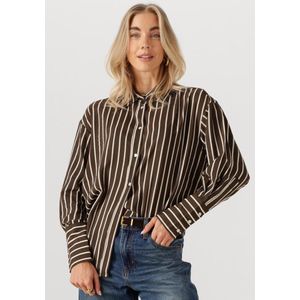 Circle of Trust - Blouse - Donkerbruin - Oversized Fit - Lange Mouwen