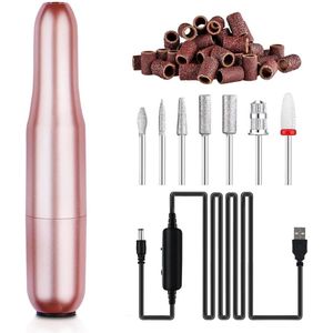 Nagelfrees Bitjes - Pedicureset Electrisch - Manicure Set - Roze