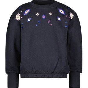 Like Flo Meisjes sweater artwork - Danee - Navy blauw