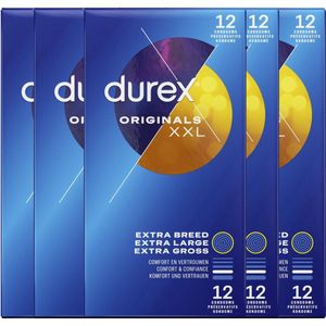 Durex Condooms XXL 12st - 5 Stuks - Voordeelverpakking