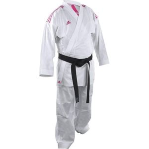 adidas Karatepak K220KF Kumite Fighter Wit/Roze Maat 140