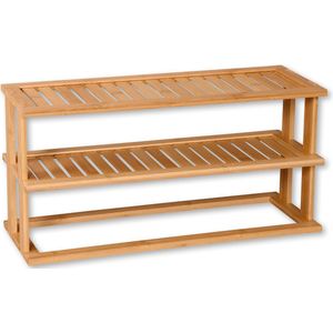 Keukenplank met twee lagen bamboe, 55x27cm, diepte 20cm