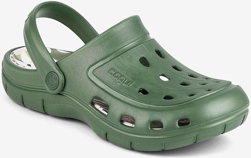 Women’s clogs coqui jumper moss green modern tropical 38