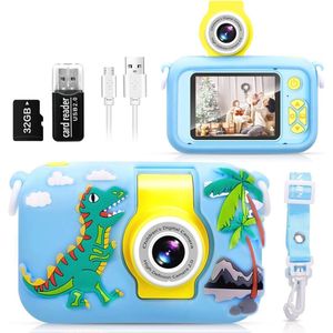 Digitale Kindercamera met 180° Flip Lens - Creatieve Fotografie voor Kinderen van 3-9 Jaar