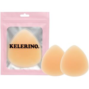 KELERINO. Push-Up Nipple Covers – Champagne – Herbruikbaar – Set van 2