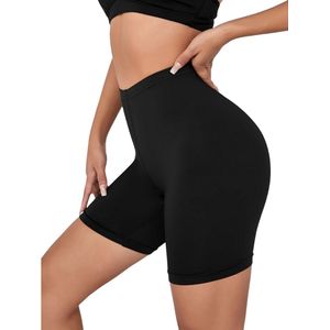 Bovista Biker Short Dames - Korte Legging - Lange Onderbroek - Bikershort - Met Pijpjes - Zwart - Maat S