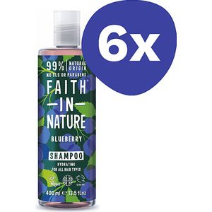 Faith in Nature for Men Blue Cedar Shampoo (6x 400ml)