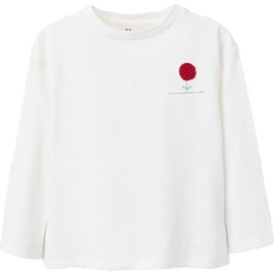 Zippy 3107365401 T-shirt Met Lange Mouwen Wit 3-4 Years Meisjes