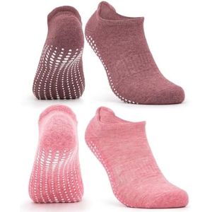 Yoga Sokken Dames & Heren - Model Mady - Roza-Rood (2 paar) Maat 39-42