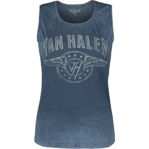 Van Halen Wings Logo Dames Top - marineblauw - S
