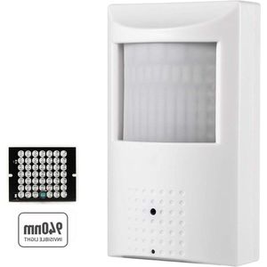 3MP PIR IP PoE Camera Indoor Security Camera met Audio 940nm onzichtbare IR Night Vision P2P Remote View Motion Detection 37mm Pinhole Lens 80° FOV IPIR-P-A-FHW
