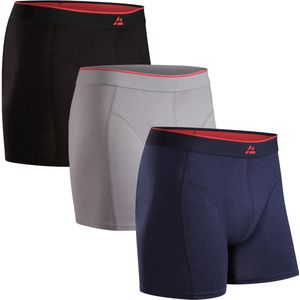 DANISH ENDURANCE Boxershorts Bamboe Viscose Heren Ondergoed - ultiem draagcomfort - 3 pack - Meerkleurig - Maat M
