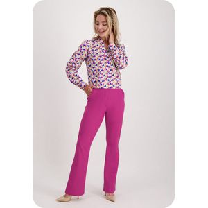 Roze Broek/Pantalon van Je m'appelle - Dames - Travelstof - Maat 38 - 4 maten beschikbaar