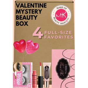 Valentine Make-Up Mystery Beauty Box | Valentijnscadeau voor haar| Make-up cadeau set | Make-up Geschenkset | Verrassingspakket | Giftset | Dames Cadeaupakket | Make-up Pakket