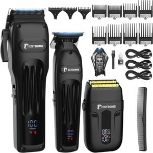 Professionele Haartrimmers voor Mannen met LED-display - Elektrische Scheerapparaten en Precisie Trimmers