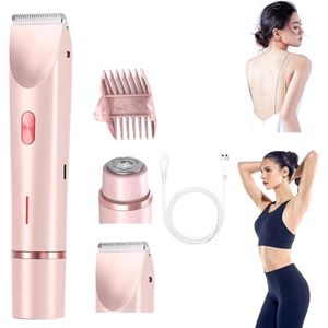 3 In 1 Ladyshave Voor Vrouwen - Nat En Droog - IPX7 Waterdicht - Elektrisch Scheerapparaat - Epilator - Bikinitrimmer - Trimmer Vrouw - Scheerapparaat Vrouw Intiem - Gezichtsscheermes - Roze