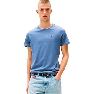 Tommy Jeans Heren T-shirt met korte mouwen Tjm Original Slim, Grijs (Blue Moment), XS