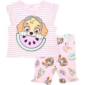 Paw Patrol Skye babysetje watermeloen katoen roze maat 62