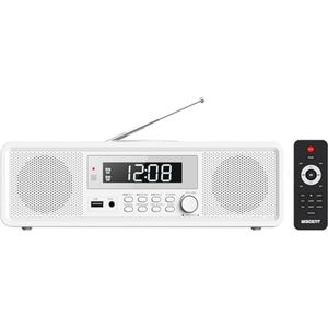 Compacte radio met CD-speler en Bluetooth – Draagbare audio-oplossing met 20 W RMS-geluid