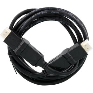 Q-Link HDMI kabel hi speed gold plated draaibaar 2m zwart