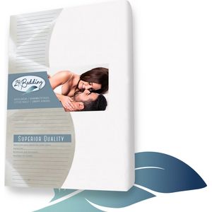 24-Bedding - Badstof splittopper hoeslaken - 200x200 cm - Wit