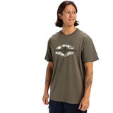 Quiksilver Locked Up T-shirt Met Korte Mouwen Groen,Grijs S Man
