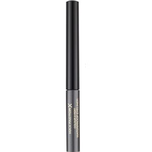 Max Factor Colour Xpert Waterproof - 02 Metallic Anthracite - Grijs - Eyeliner