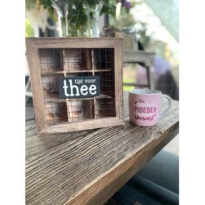 Cadeaupakket moeder - mama - moeder - Theedoos + mok De gezelligste moeder van de hele wereld - kerstpakket / kerstmis / verjaardag / cadeau / moederdag cadeautje
