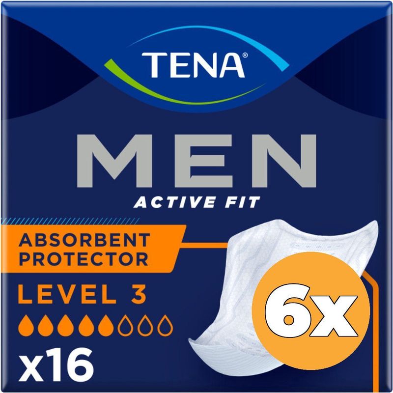 6x Tena Men Level 3 (16 stuks)
