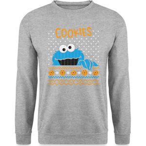 Sesamstraat Cookie Monster Ugly Xmas Sweater Heren