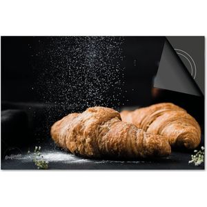 Inductie beschermer 71x52 - afdekplaat inductie mat - Dietrix Kookplaat beschermer - DELUXE - Food - Croissant