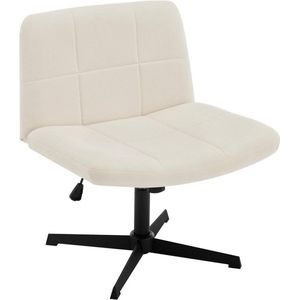 Rootz Bureaustoel met brede zitting - Ergonomische stoel - Verstelbare bureaustoel - Comfort van schuim met hoge dichtheid - Multifunctioneel en duurzaam - 64 cm x 49,5 cm x 41-53 cm