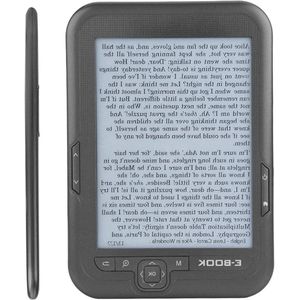 JGS Premium - E-Reader 6 Inch E-Ink Scherm | E-Book Reader met 1024 x 768 Resolutie & 300 DPI Display | 16GB 8GB 4GB Opslag | FM-Radio & Opnamefunctie - Zwart Cover | 6 Inch E-Reader
