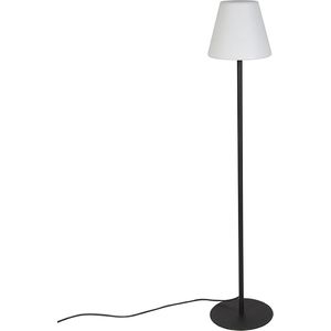 QAZQA virginia fl - Moderne Vloerlamp | Staande Lamp - 1 lichts - H 1500 mm - Zwart - Buitenverlichting
