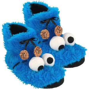 Comfortabele Koekiemonster Pluche Pantoffels voor Volwassenen - Maat 39/40