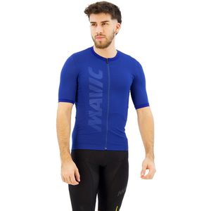 Mavic Aksium Korte Mouw Wielertrui Blauw XL Man