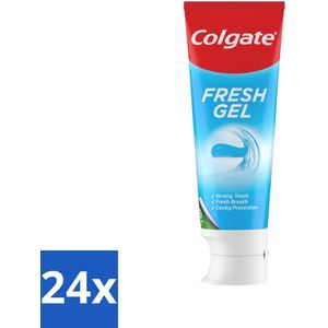 24 x Colgate Tandpasta Fresh Gel 75 ml - Tandpasta - Colgate - Blue Fresh - Frisse Adem - Tandplak