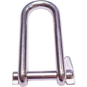 Seilflechter - D-sluiting met borgpen - Lange uitvoering - RVS A4 - Maat: 5mm