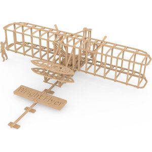 Ilo Build 3D Houten Modelbouw Wright Flyer, NUI-102, 38x34x6cm