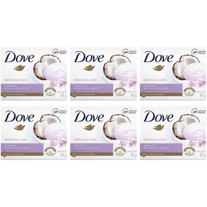 Dove Zeep Cocos & Jasmijnblaadjes 6 x 90 Gram