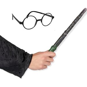 Toverstaf – Bril - Harry Potter Tovenaar - Kostuum - Verkleedkleding