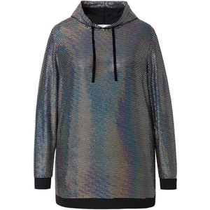 Angel of Style Angel of Style - Dames - Hoodie regenboogpailletjes capuchon - Multicolor - Maat 44