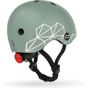 Helm XS Lifestyle Groene Lijnen - Opvouwbare Scoot and Ride