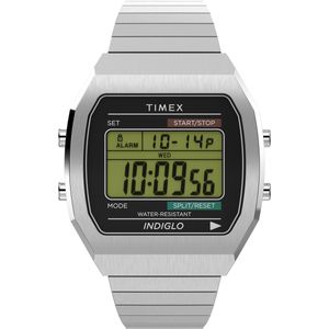 Timex T80 TW2W47700 Horloge - Staal - Zilverkleurig - Ø 38 mm