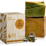 GREEN FADEL - Aleppo Zeep - 20% Laurierolie - 80% Olijfolie - 200g - Handgemaakt - Natuurlijke Zeep