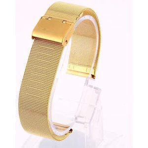 Remerko Milanees horlogeband - aanzetmaat 22mm – goudkleurig extra fijn - geschikt voor Cluse - Rosefield - DW - Danish Design etc.