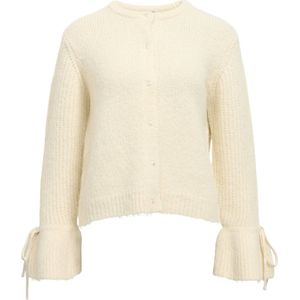 Object - Objsalika Re Knit - Cardigan - White Sand/Melange