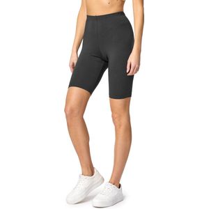 Bellivalini BLV-BLV50-149-LE Dames Leggings - Sport - Vrijetijdsbroek - Kort - Viscose - Sporbroek - Yogabroek - Grafiet - S